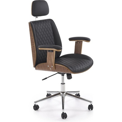 Halmar Работен офис стол timber орех / черен