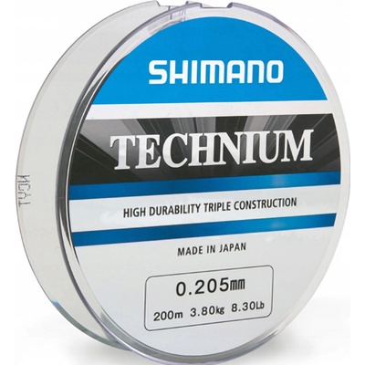 Shimano Technium Tmavá 200m 0,25mm 6,1kg