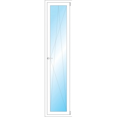 OKNA HNED Plastové okno 49x210 cm bílé otevíravé a sklopné pravé