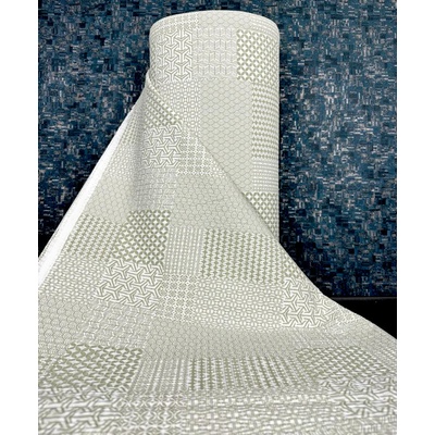 Ervi bavlna - Krep š.240 cm - Geometrický vzor č.226557-28, metráž