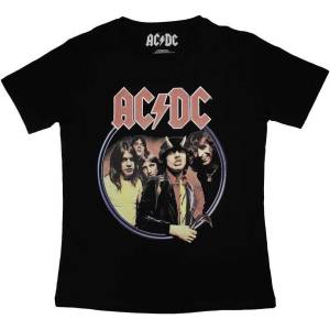 AC/DC Highway To Hell Circle Black M Дамски Риза (ACDCTS104LB02)