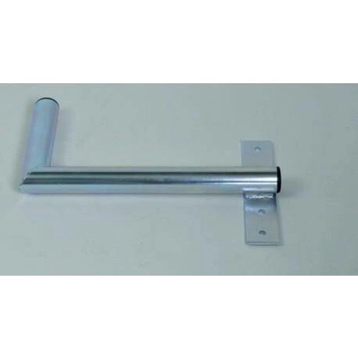 WFmetal Držák antény na zeď u okna s pásem, pravé uchycení, galvanický zinek, délka 40cm K40O42P