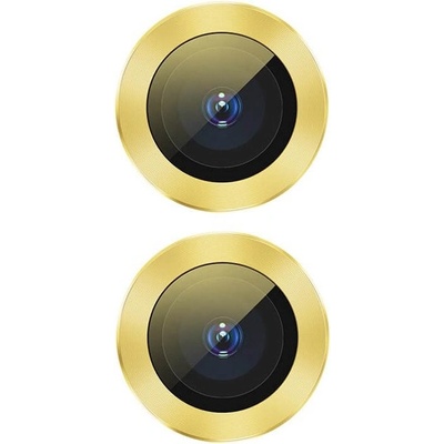 Baseus Протектор от закалено стъкло /Tempered Glass/ за задна камера, Baseus Alloy Protection Ring Lens Film (SGAPIPH61S-AJT0Y), за Apple iPhone 11, жълт (SGAPIPH61S-AJT0Y / 46104)