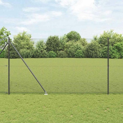 vidaXL Svařované drátěné ploty s hroty 50 x 1,5 m Ocel potažená PVC