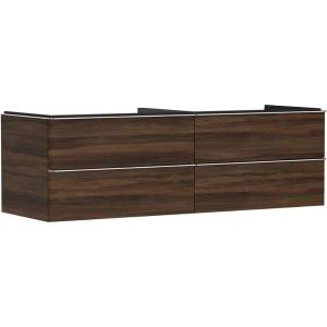 Hansgrohe Xelu Q - Шкафче за умивалник, 50x156x55 см, 4 чекмеджета, тъмен орех/хром 54093000 (54093000)