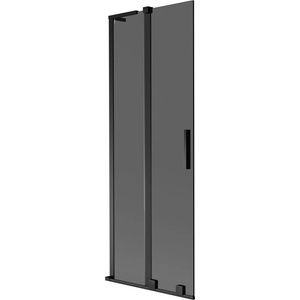 Mexen Velar L двукрилен плъзгащ параван за вана 70 x 150 cm, графит, черно - 896-070-003-41-70 (896-070-003-41-70)