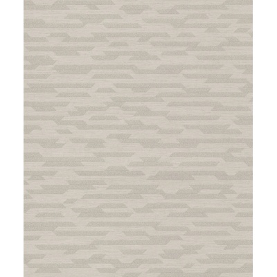 Grandeco BZ3213 Sivá geometrická vliesová tapeta na stenu, rozmery 0,53 x 10,05 m