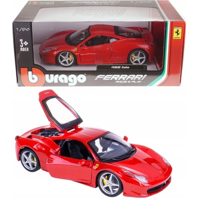 Bburago Ferrari 458 Italia červená 1:24
