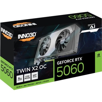 Image 1 of Inno3D GeForce RTX 5060 TWIN X2 OC 8GB GDDR7 128bit (N50602-08D7X-195070N)