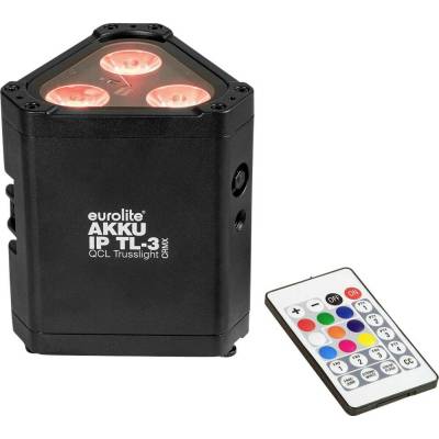 Eurolite 41700515 AKKU IP TL-3 QCL DMX LED efektový reflektor Počet LED:3 10 W