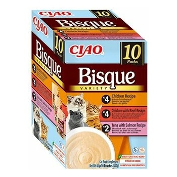 Chúru Cat BOX Bisque Chicken Beef & Tuna Salmon 10 x 40 g