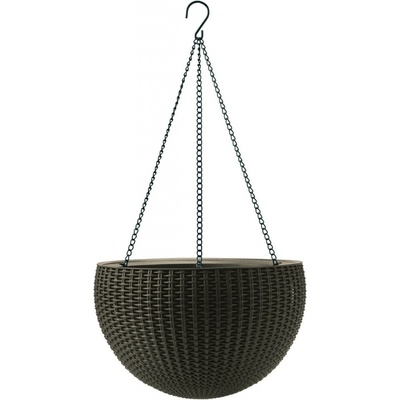 Keter Závesný kvetináč Sphere hnedá pr. 35 cm