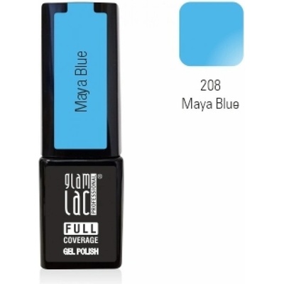 GlamLac Gel lak modrý 208 Maya Blue 6 ml