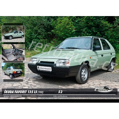 Pohlednice č. 52 - ŠKODA FAVORIT 135 LS (1988)