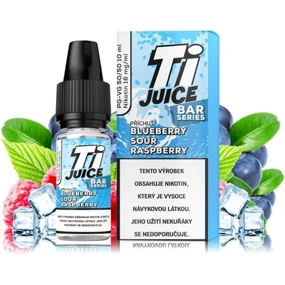TI Juice Blueberry Sour Raspberry BAR Series NIC SALT 50PG/50VG 10 ml 16 mg