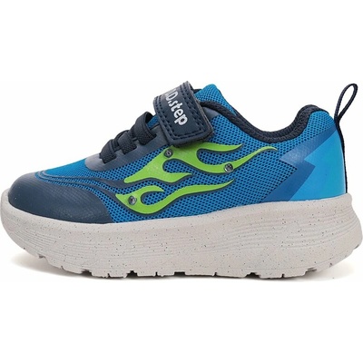 D.D.Step detské chlapčenské blikajúce LED športové tenisky F083-51289B bermuda blue