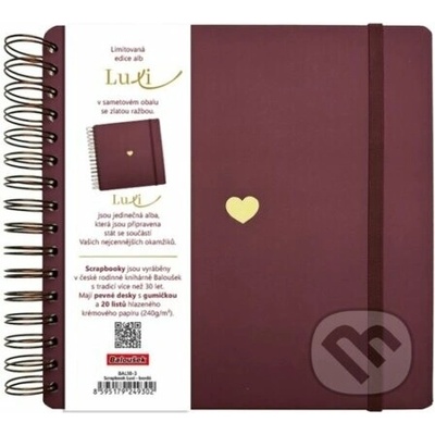 Scrapbook Luxi - 210x210 - lamino - bordó