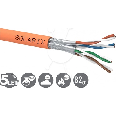 Solarix SXKD-7A-1200-SSTP-LSOHFR-B2ca CAT7A, SSTP, LSOHFR, B2ca s1 d1 a1, 1200 MHz, 500m