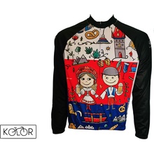 Kolor unisex MTB s dlouhým rukávem CZECH trikolóra