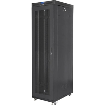 Lanberg rack cabinet 19" free-standing 47U/800x1000 (flat pack) with mesh door lcd black v2 (FF01-8047-23BL)