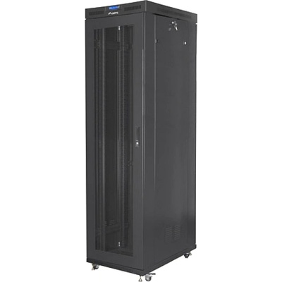 Lanberg rack cabinet 19" free-standing 47U/800x1000 (flat pack) with mesh door lcd black v2 (FF01-8047-23BL)