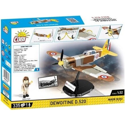 Cobi 5734 II WW Dewoitine D.520, 1:32, 335 ks – Zbozi.Blesk.cz