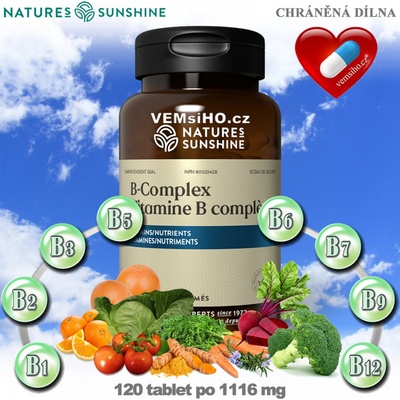 Nature’s Sunshine Vitamín B Komplex 120 tablet po 1116 mg