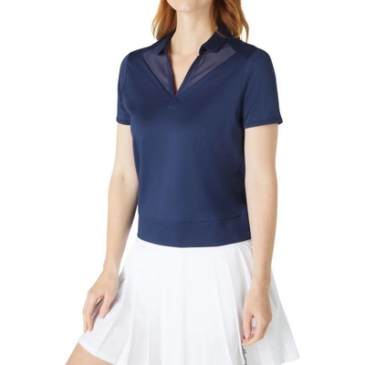Callaway Dámska polokošeľa Golf WAIST LENGTH SS TOP PEACOAT modrá