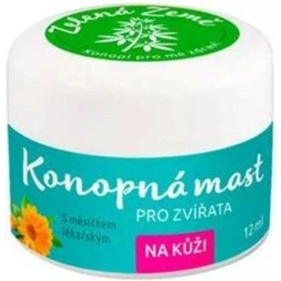 Zelená Země Konopná mast na kůži pro zvířata 100 ml