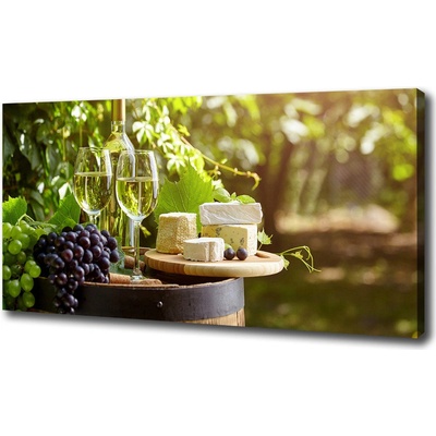 Foto obraz na plátne Víno a občerstvenie 100x50 cm