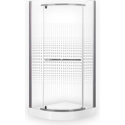 Roth ELARIS 80 cm Stříbrná Sklo POTISK 195 cm 4520001 – Zboží Dáma