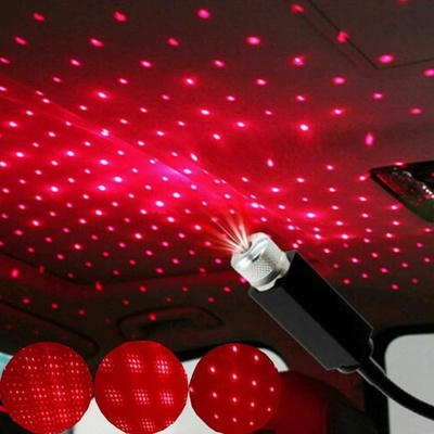 4CAR USB laserová projekce hvězdné oblohy - červená – Hledejceny.cz