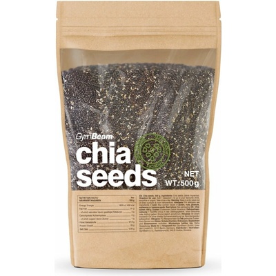 GymBeam Chia semienka bez príchute 400 g