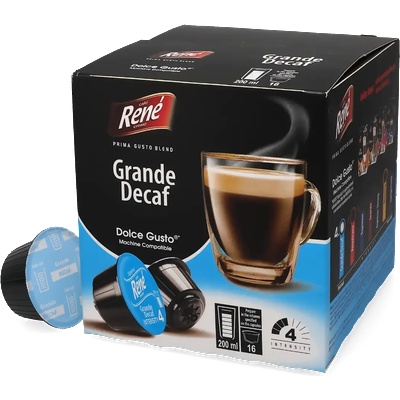 Café René | Grande (Без кофеин) - 16 капсули за Dolce Gusto