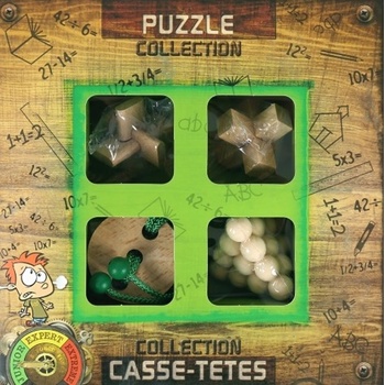 Sada 4 hlavolamů dřevo junior