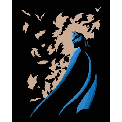 Zuty Malování podle čísel BATMAN OBKLOPEN NETOPÝRY