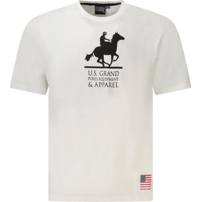 U. s. grand polo Тениска с къс ръкав за мъже us grand polo, Размер l, Цвят Бял (au02650_bi6bianc)