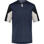 FOX Racing Мъжка фланелка с къс ръкав за колоездене FOX Racing Defend S/S Jersey Cycling jersey - Galaxy Blue (056-3990-0213)