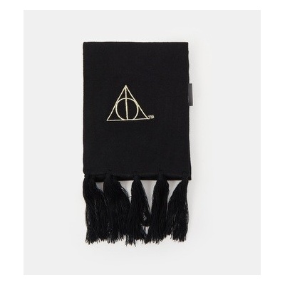 Šála zimní černá Relikvie smrti Harry Potter