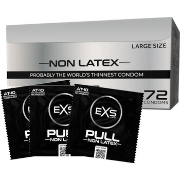 EXS Condoms Pull Large - bezlatexové kondomy (72 запетаи)