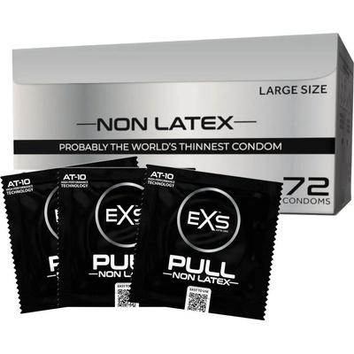 EXS Condoms Pull Large - bezlatexové kondomy (72 запетаи)