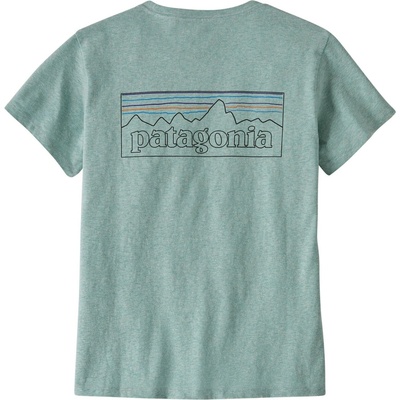 Patagonia W's P-6 Logo Responsibili Tee p-6 outline virtually blue