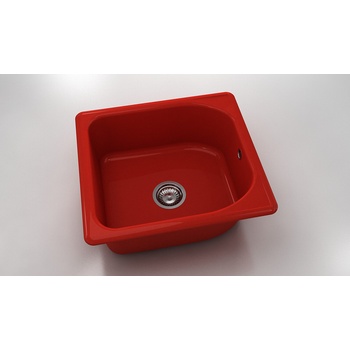 Image 1 of FAT Mивка Classic 209, Polymer marble, 14 Рубинено червено, с включен сифон