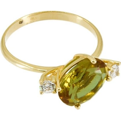 sZlato.cz 3350 Zlatý dámský prsten s bílými zirkony