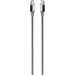 Ttec Кабел ttec - Data, USB-C/USB-C, 0.3 m, сив (8694470827919)