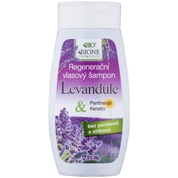BC Bione Cosmetics Lavender regenerační šampon pro všechny typy vlasů Keratin Panthenol Lavender Oil 250 ml