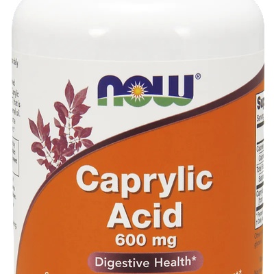NOW Хранителна добавка Каприлова Киселина, NOW Foods Caprylic Acid 600 mg 100softgels