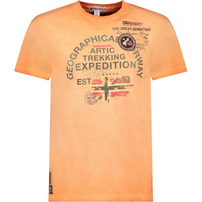 Geographical Norway tričko pánské JERGEN MEN korálová