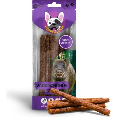 HAPPY BULLDOG 100% Prírodné diviačie mäso stick 50 g