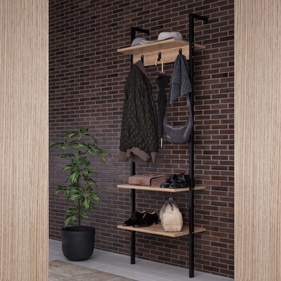 ASG Axis - портманто с рафтове и куки (8683743247257)